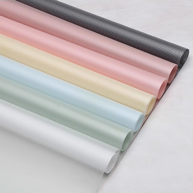 MYHC-04 Haze Line Solid farge vertikalt mønster Blomsteremballasjefilm
