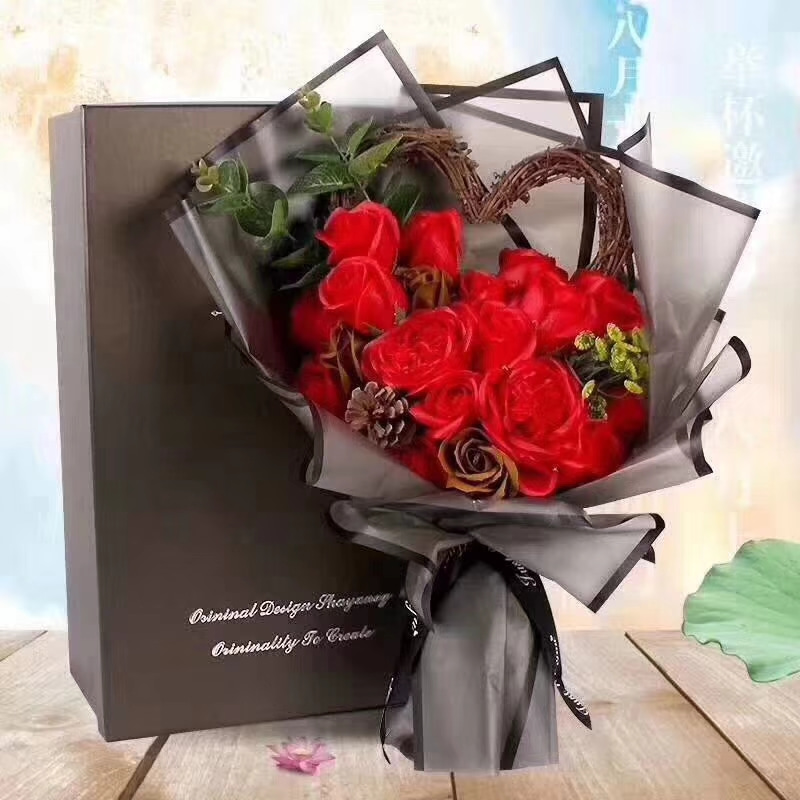 MYHC-05 Ring Heavy Color Monokrom Matte Flower Emballasjefilm