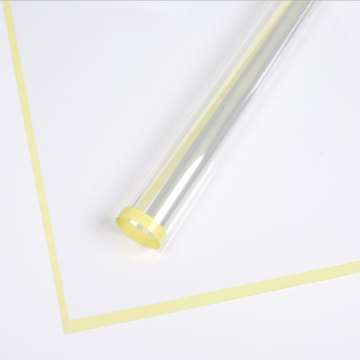 MYHC-15 Transparent Monokrom Edge Plast Flower Innpakningspapir