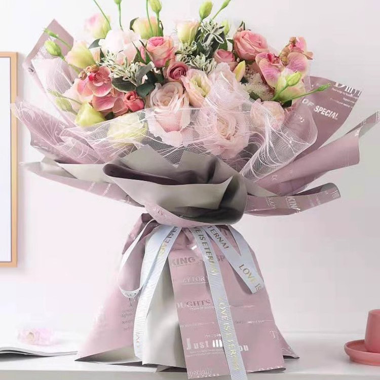MYHC-20 Engelsk dekorasjon Ouya Papir Perlefilm Blomsterinnpakningspapir