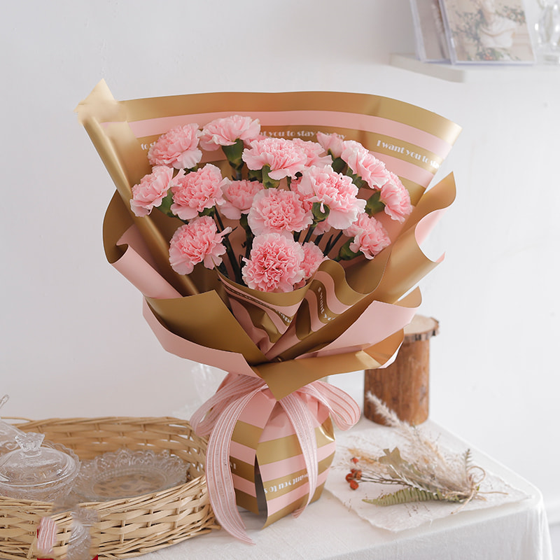 MYHC-22 57×57 cm (±2 cm) ensidig kant horisontal perleskimrende film blomsterinnpakningspapir