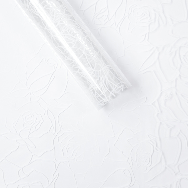 MYHC-29 Monochrome Rose Lines OPP Transparent Flower Packaging Film