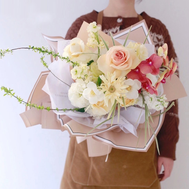 MYHC-39 Minnefotoramme 57×57cm (±2cm) vanntett blomsterinnpakningspapir