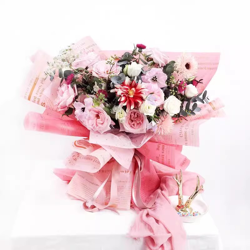 MYHC-52 Herb Golden Light Matt Film 57×57cm (±2cm) Blomsteremballasjefilm av plast
