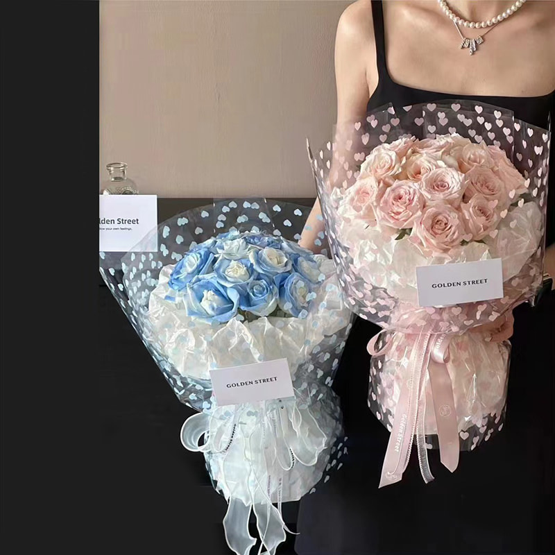MYHC-62 Even Love Decoration OPP Transparent Flower-innpakningspapir
