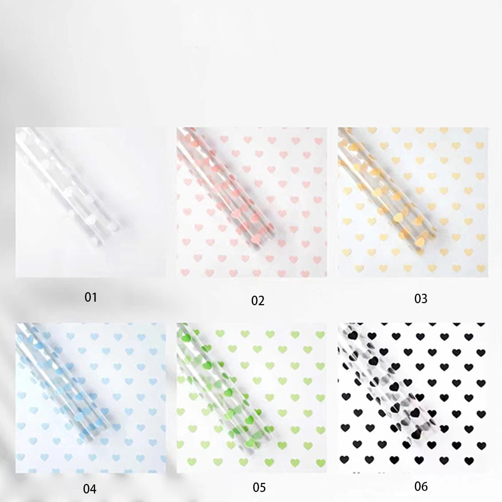 MYHC-62 Even Love Decoration OPP Transparent Flower-innpakningspapir