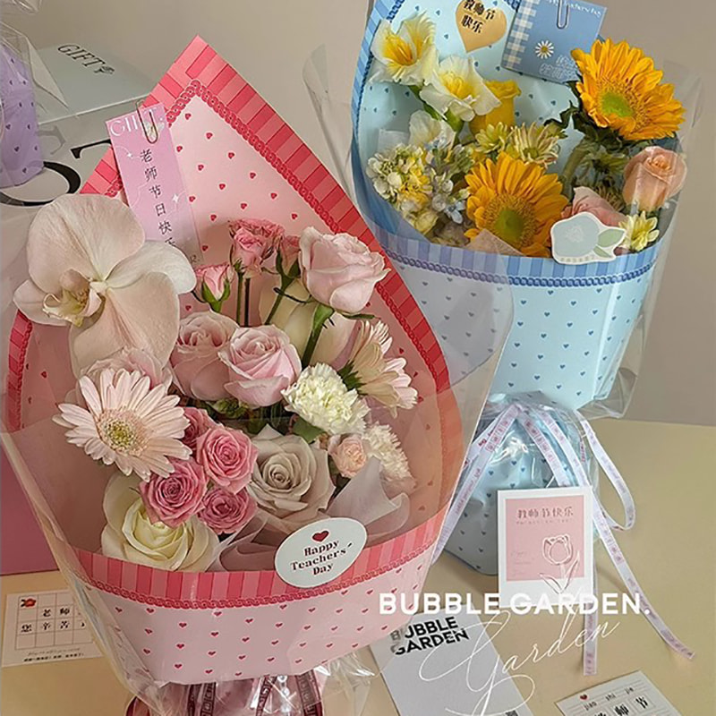 MYHC-65 Prinsessekjole Lys farge plast blomsterpakningsfilm