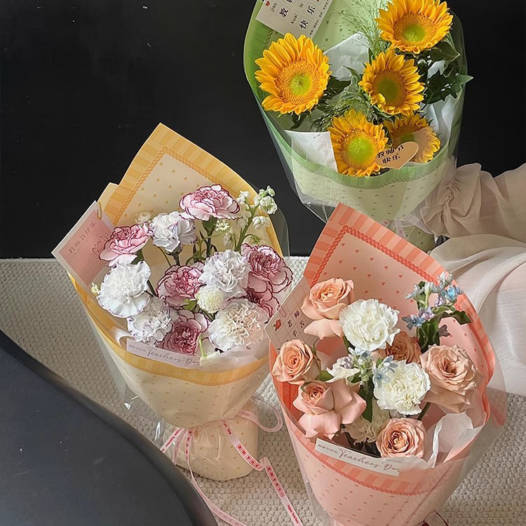 MYHC-65 Prinsessekjole Lys farge plast blomsterpakningsfilm