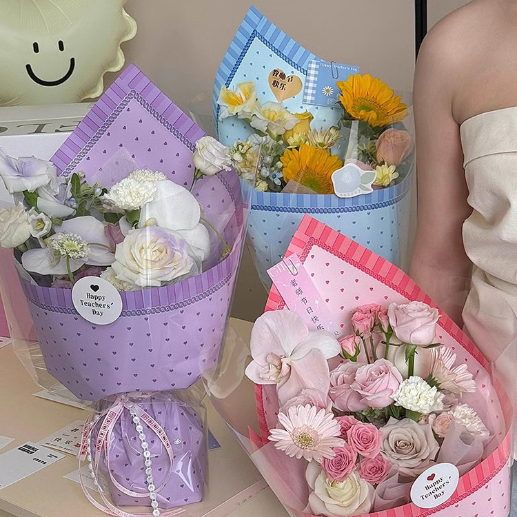 MYHC-65 Prinsessekjole Lys farge plast blomsterpakningsfilm
