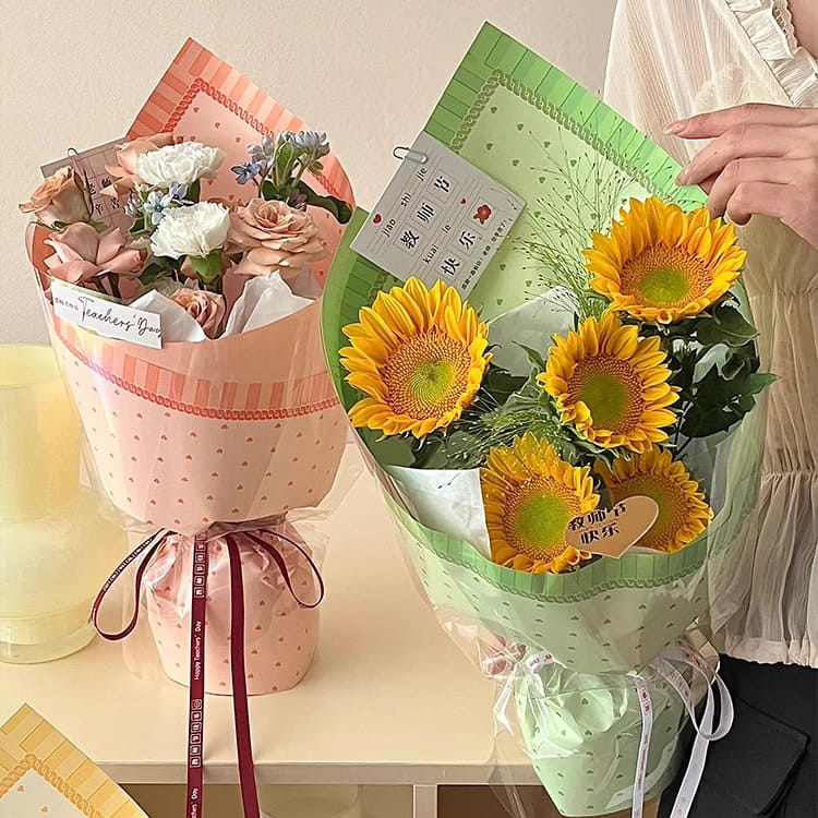 MYHC-65 Prinsessekjole Lys farge plast blomsterpakningsfilm