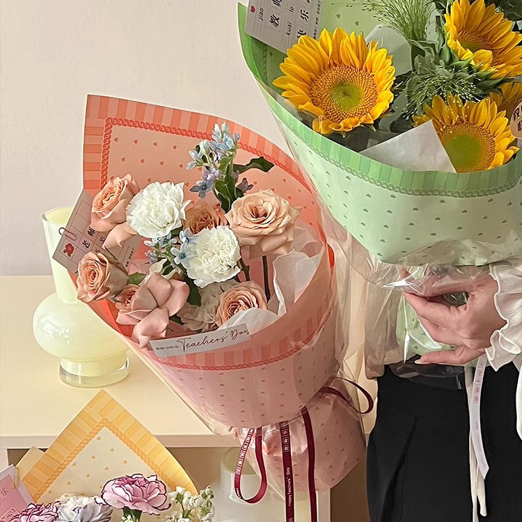 MYHC-65 Prinsessekjole Lys farge plast blomsterpakningsfilm