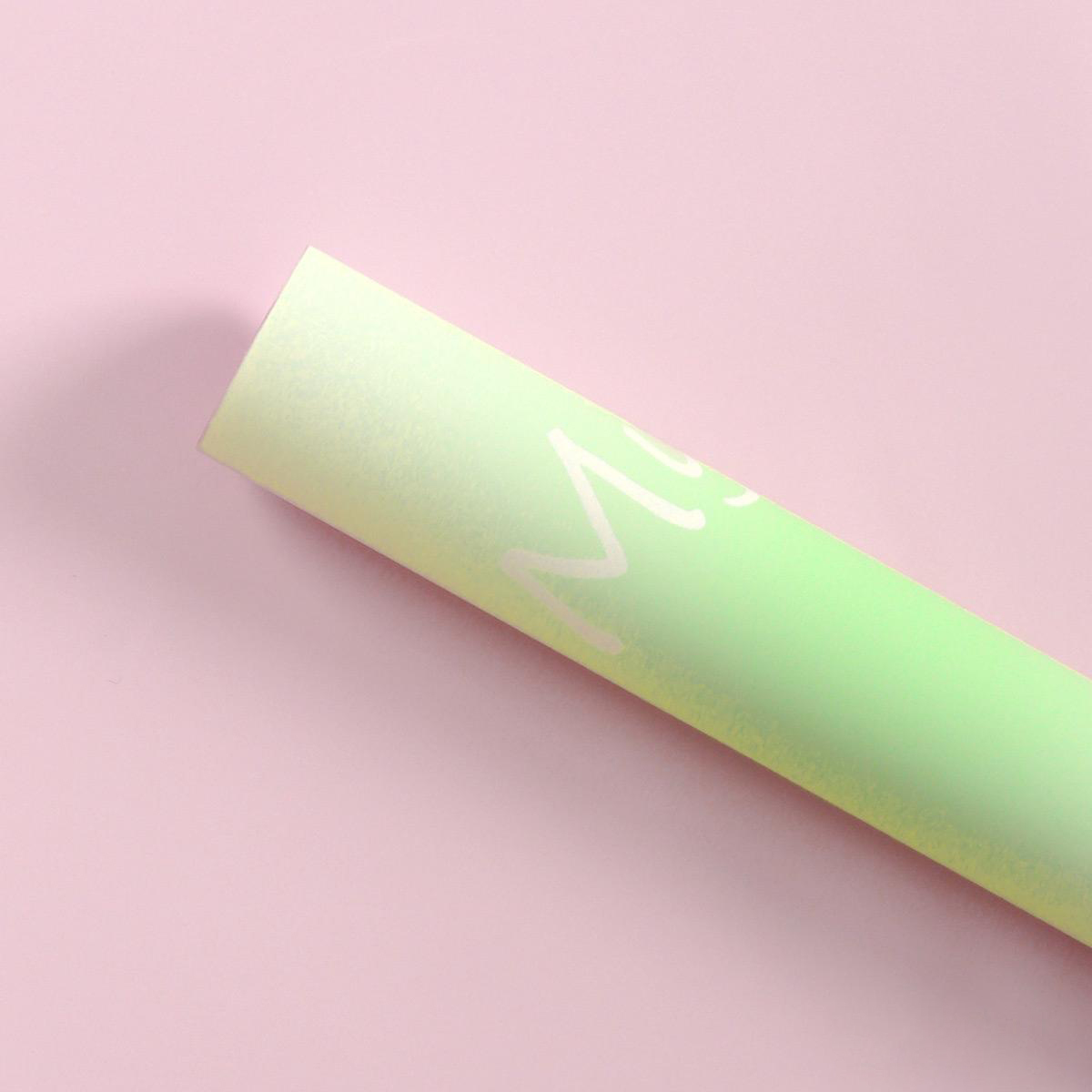 MYHC-66 Macaron Gradient Color vanntett blomsterinnpakningspapir