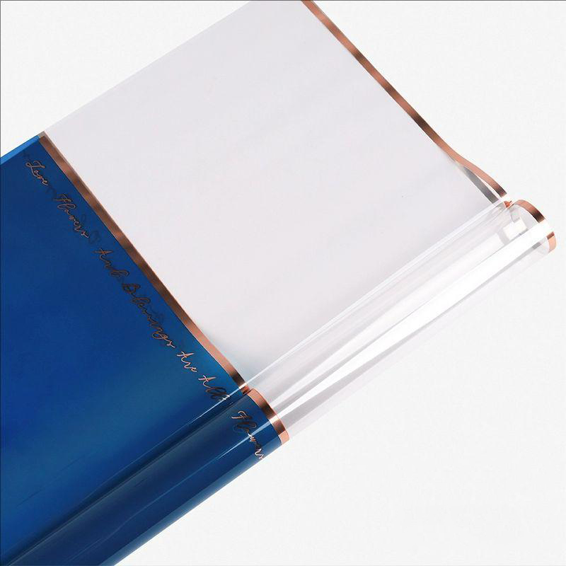 MYHC-70 Gold Line Plastic Flowers Opp Packaging Paper