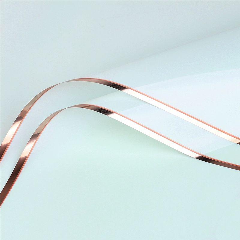 MYHC-72 Solid Color Gold Edge Water Light Film Transparent Flower Packaging Film