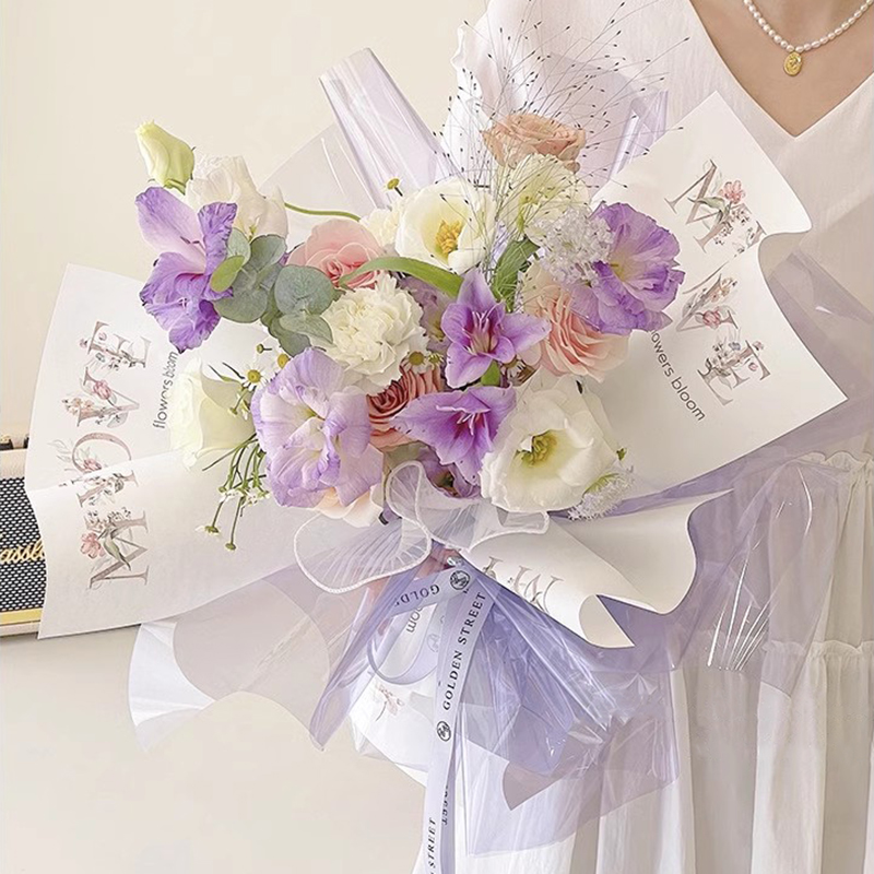 MYHC-74 Jelly Film OPP4.7 Silke Transparent Flower Innpakningspapir