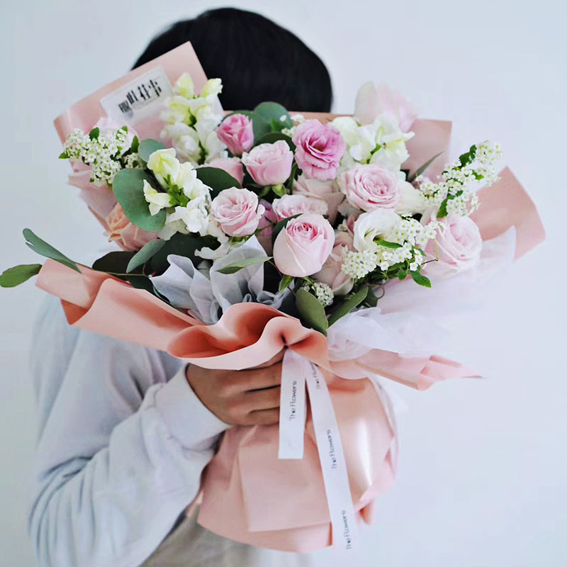 Matt ensfarget gjennomskinnelig blomsterinnpakningspapir