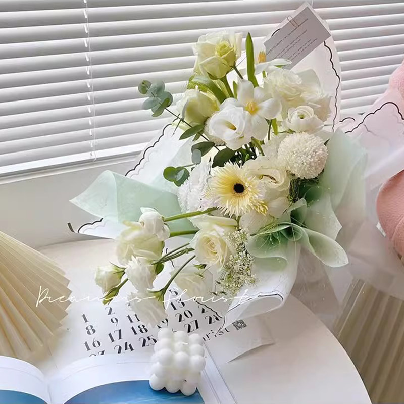 Kronbladgeléfilm blomsterinnpakningspapir