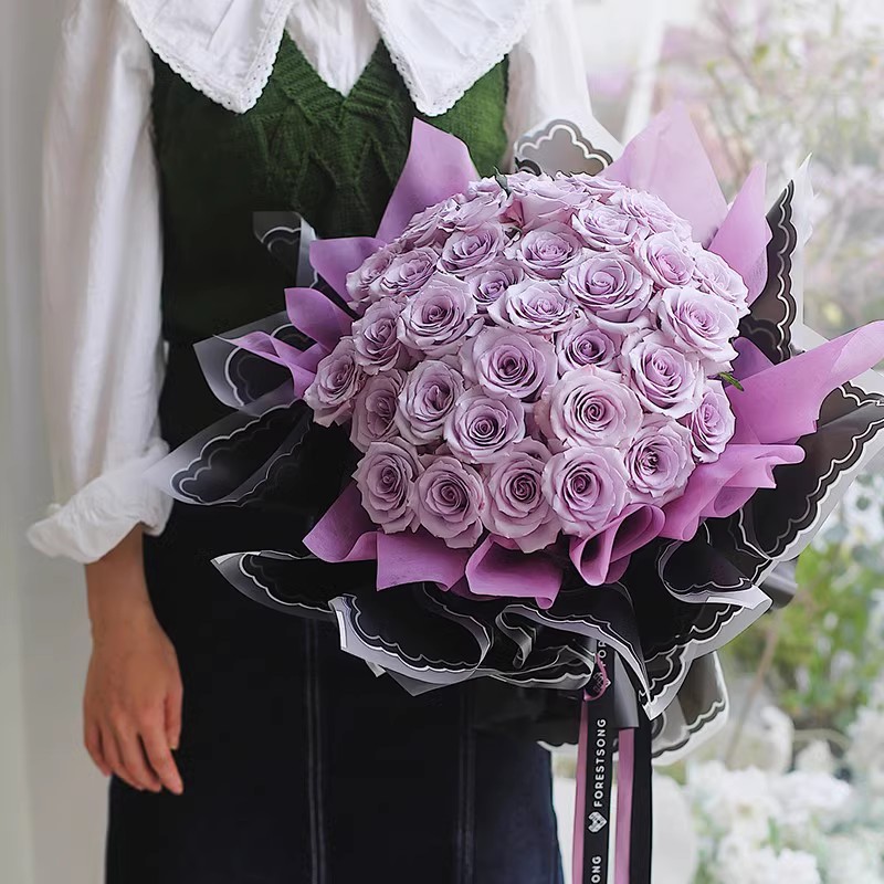 Kronbladgeléfilm blomsterinnpakningspapir