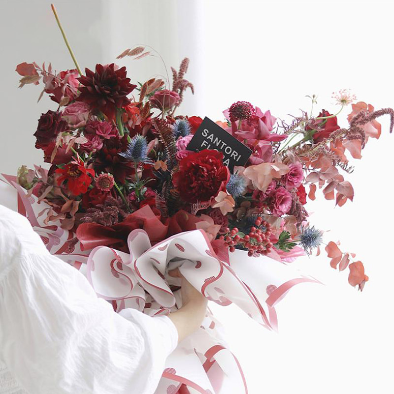 Hansu Matte DIY Flower innpakningspapir