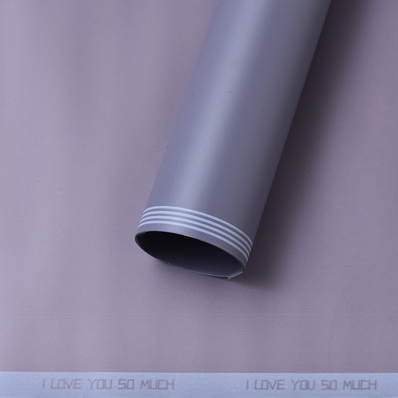 Plast vanntett preging matt laminering blomster innpakningspapir