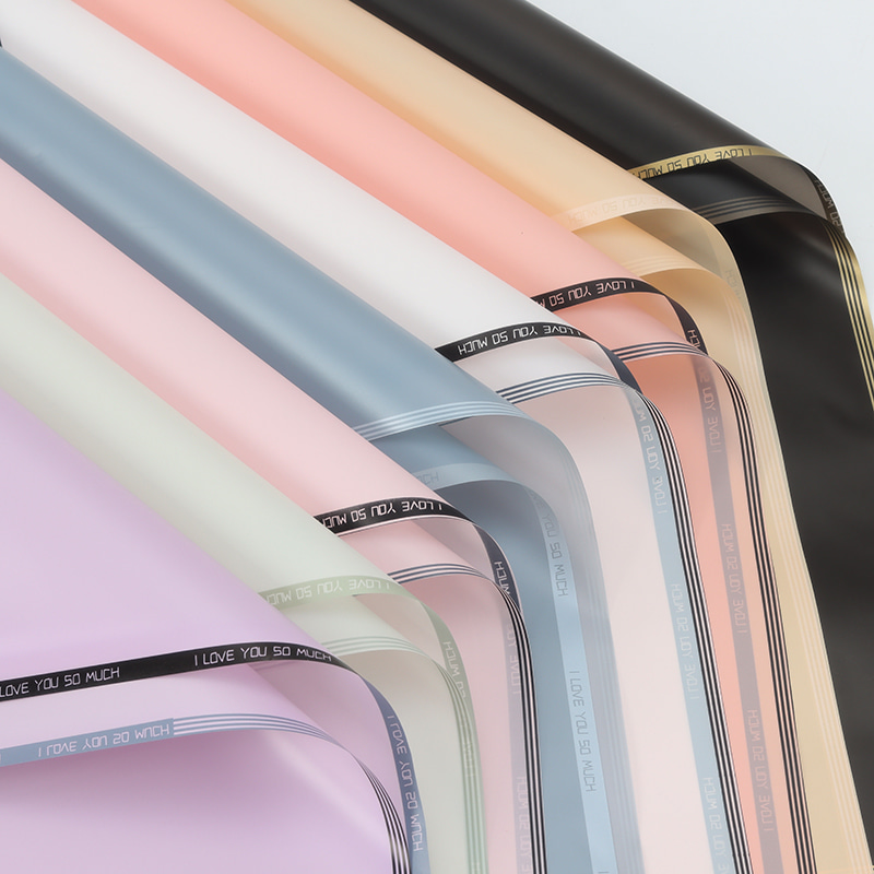 Plast vanntett preging matt laminering blomster innpakningspapir