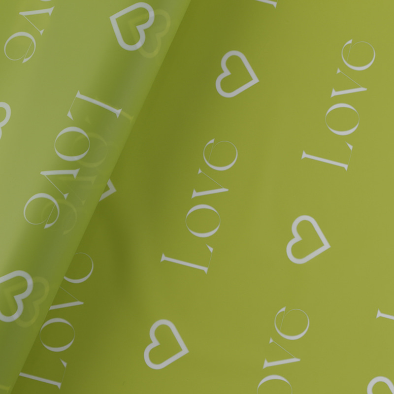 Love Letters Print Design Blomsterinnpakning Nossa-papir med vanntett belegg Fargerik