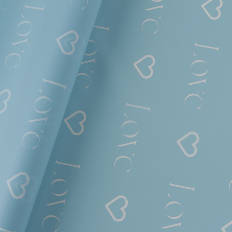 Love Letters Print Design Blomsterinnpakning Nossa-papir med vanntett belegg Fargerik