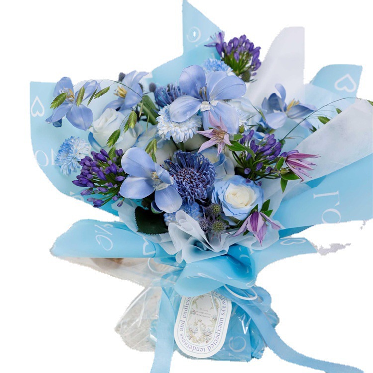Love Letters Print Design Blomsterinnpakning Nossa-papir med vanntett belegg Fargerik