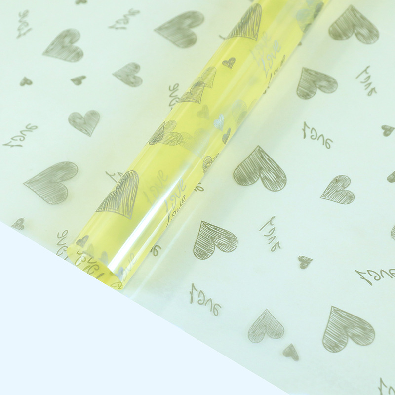 Love Print Design Blomsteremballasje Papir Vanntett fortykket enkeltsidebelagt