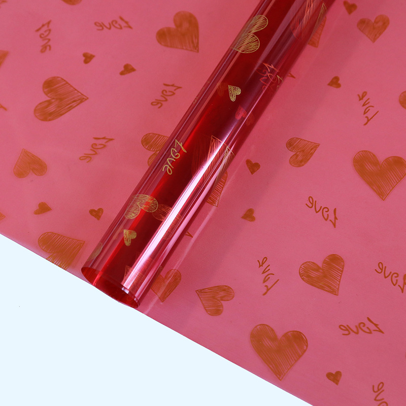 Love Print Design Blomsteremballasje Papir Vanntett fortykket enkeltsidebelagt