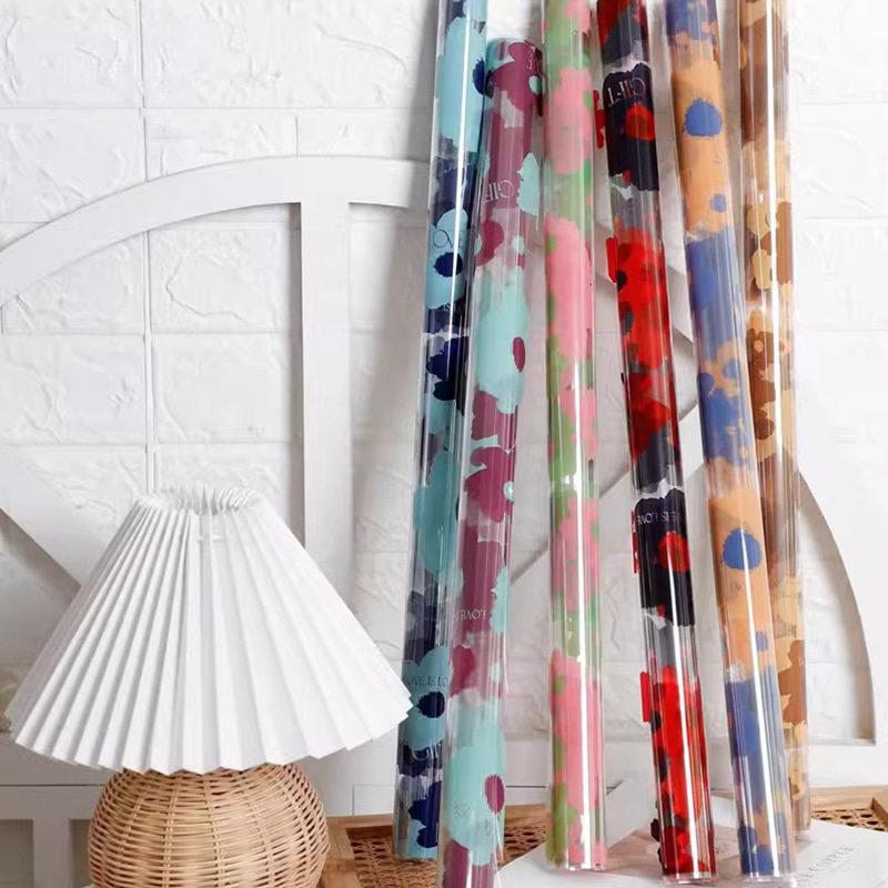 58x58cm vanntett plast floral wrap roll