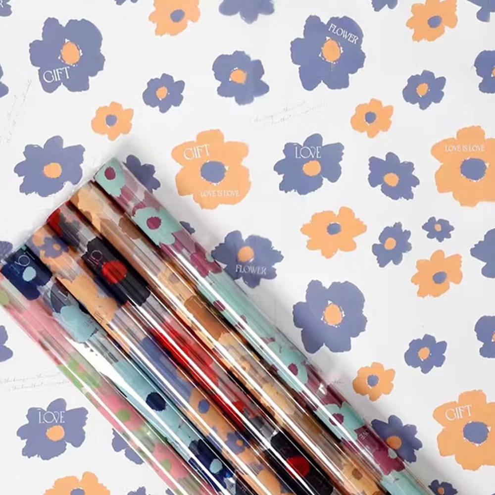 58x58cm vanntett plast floral wrap roll