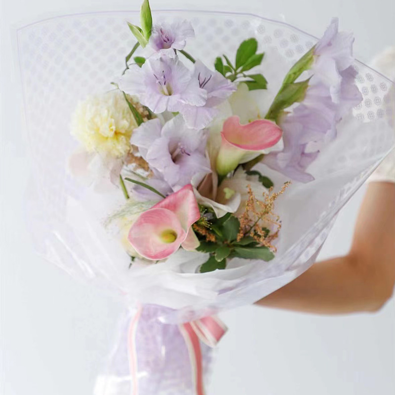 Gjennomsiktig blomsterinnpakningsfilm i plast
