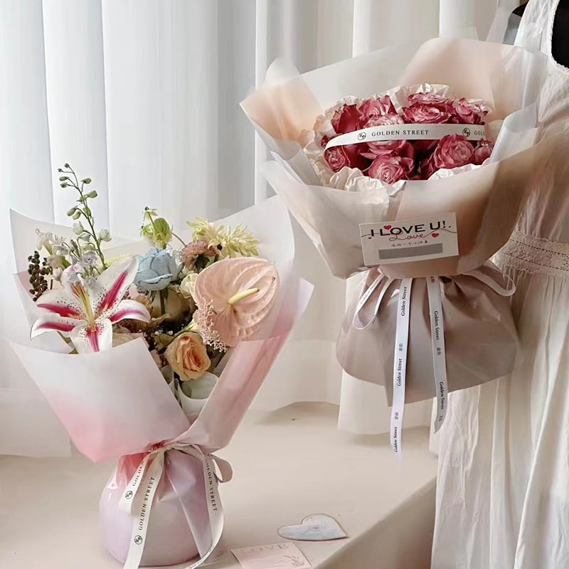 4,5 Mil OPP blomsterinnpakningspapir