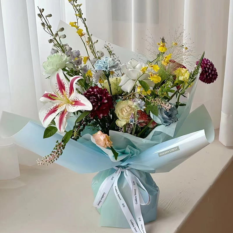 4,5 Mil OPP blomsterinnpakningspapir