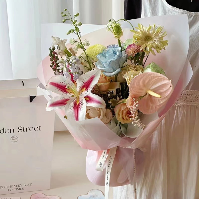 4,5 Mil OPP blomsterinnpakningspapir