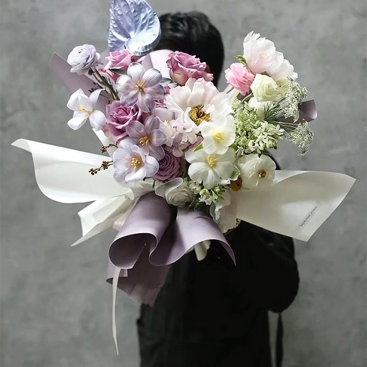 7,5 Mil Tykkelse Blomsterinnpakningsfilm i plast