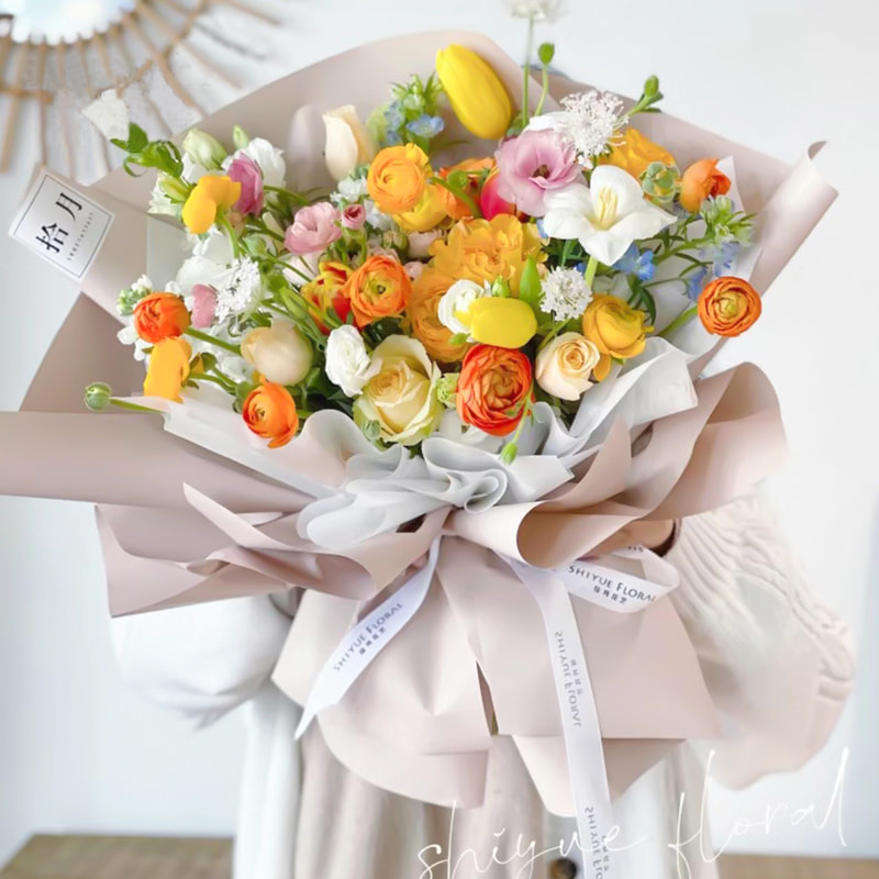 7,5 Mil Tykkelse Blomsterinnpakningsfilm i plast