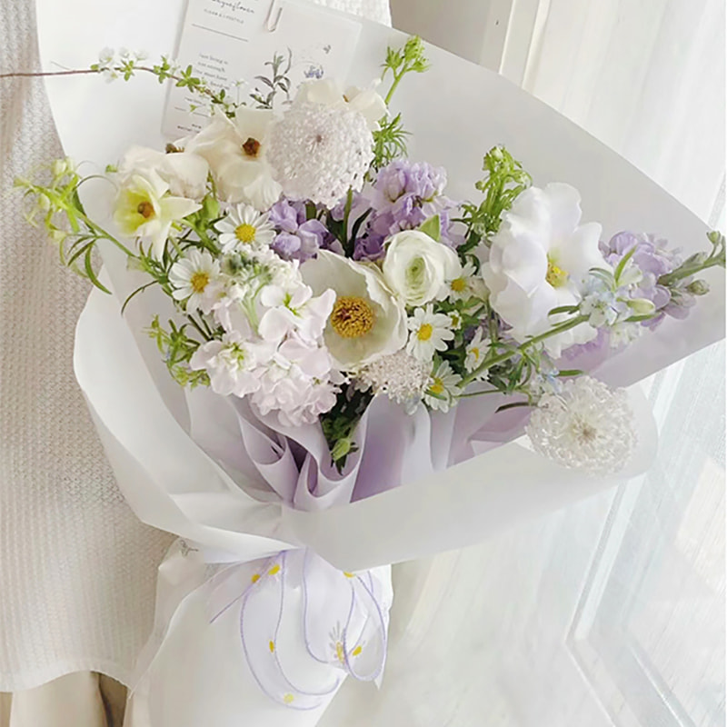7,5 Mil Tykkelse Blomsterinnpakningsfilm i plast