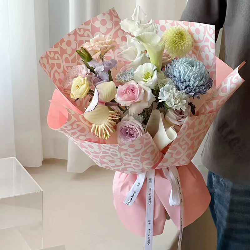 Matt film blomstermønster blomsterinnpakningspapir
