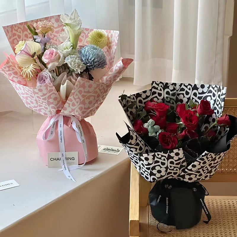 Matt film blomstermønster blomsterinnpakningspapir