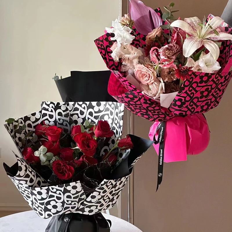 Matt film blomstermønster blomsterinnpakningspapir