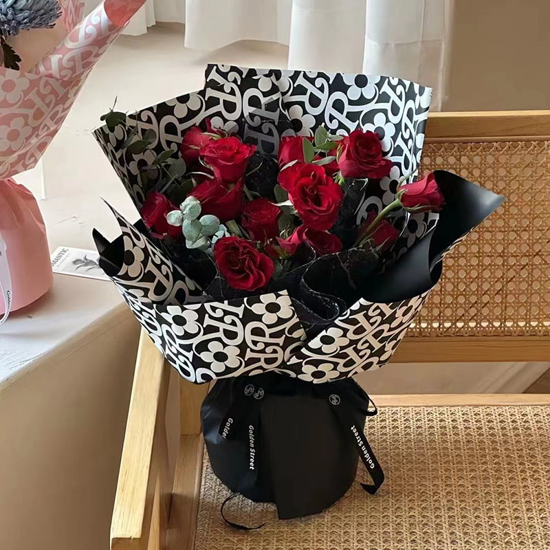 Matt film blomstermønster blomsterinnpakningspapir