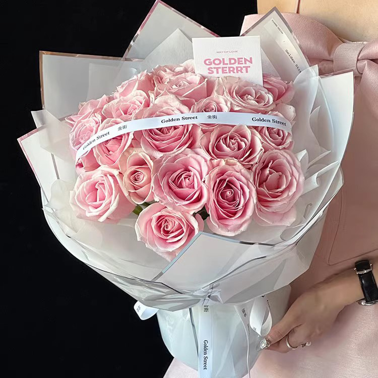 Sølvion vannblank film blomsterinnpakningspapir