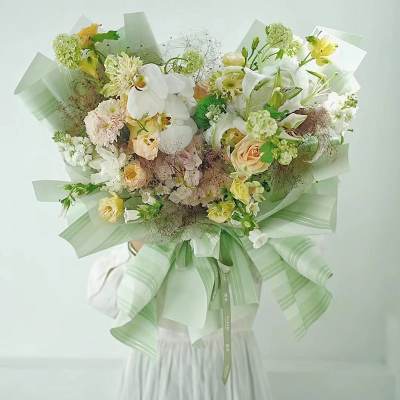 Vanntett dobbeltsidig belagt blomsterinnpakningspapir