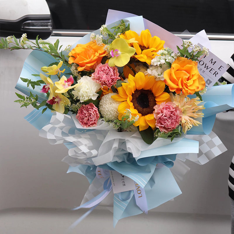 Vanntett dobbeltsidig belagt blomsterinnpakningspapir