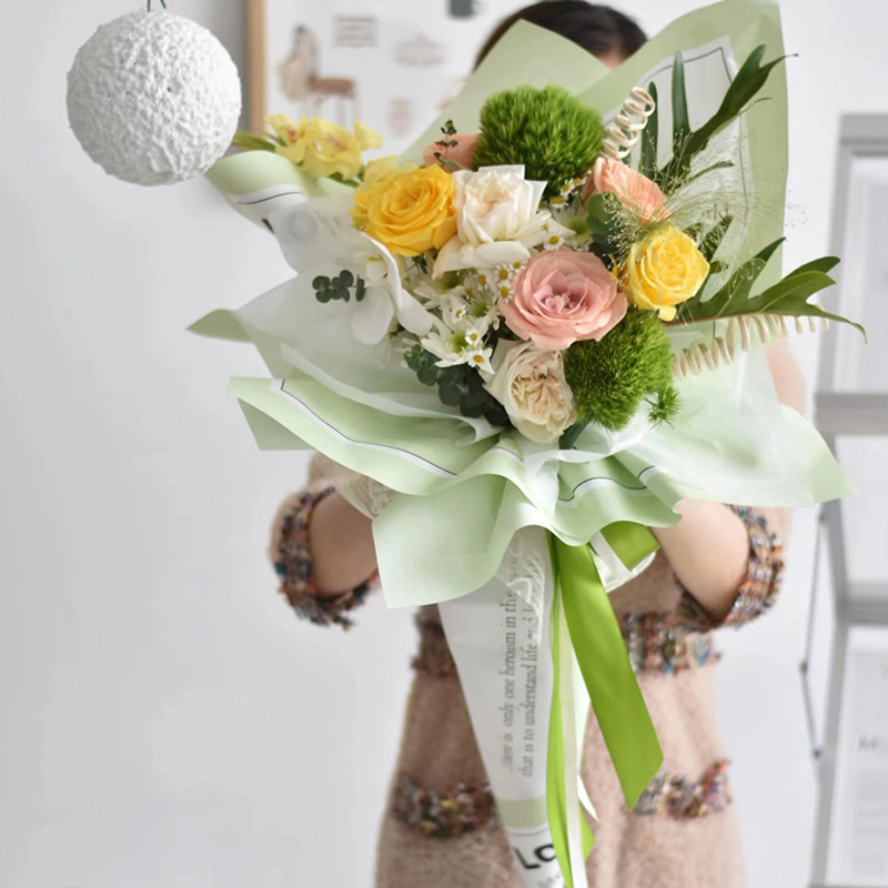 Glatt innpakningspapir for blomster