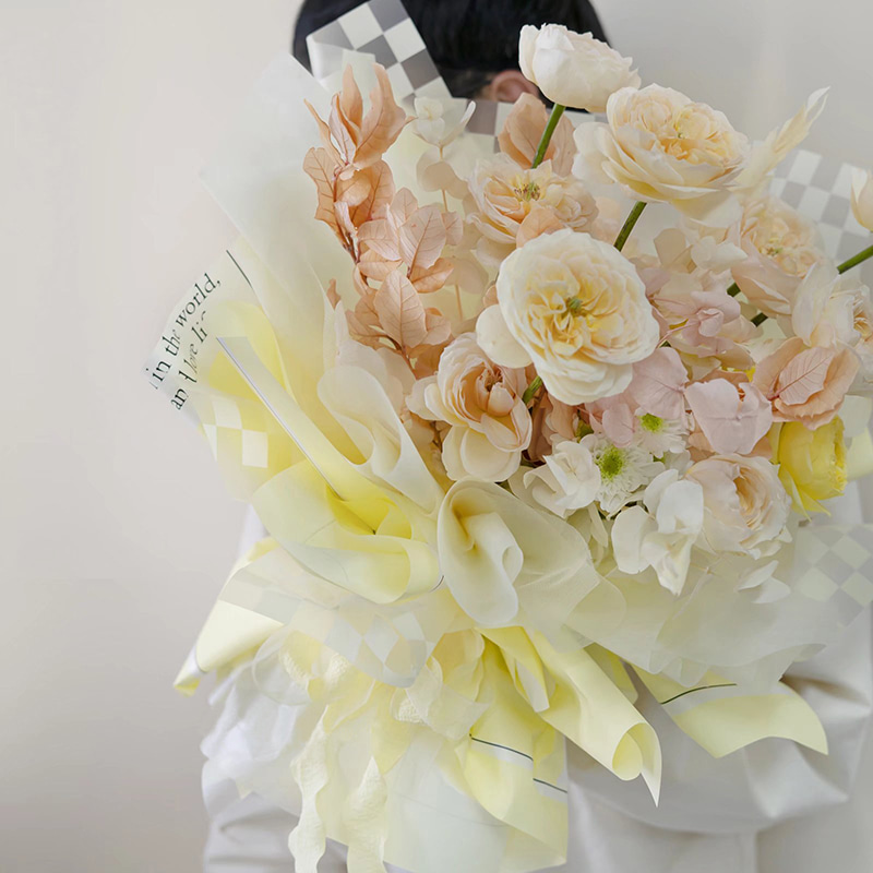 Glatt innpakningspapir for blomster