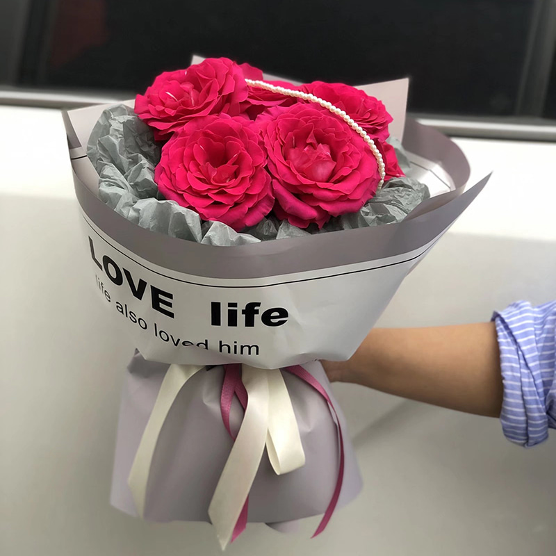 Glatt innpakningspapir for blomster