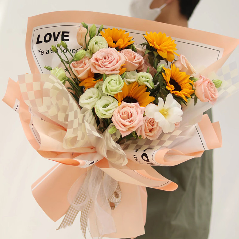 Glatt innpakningspapir for blomster